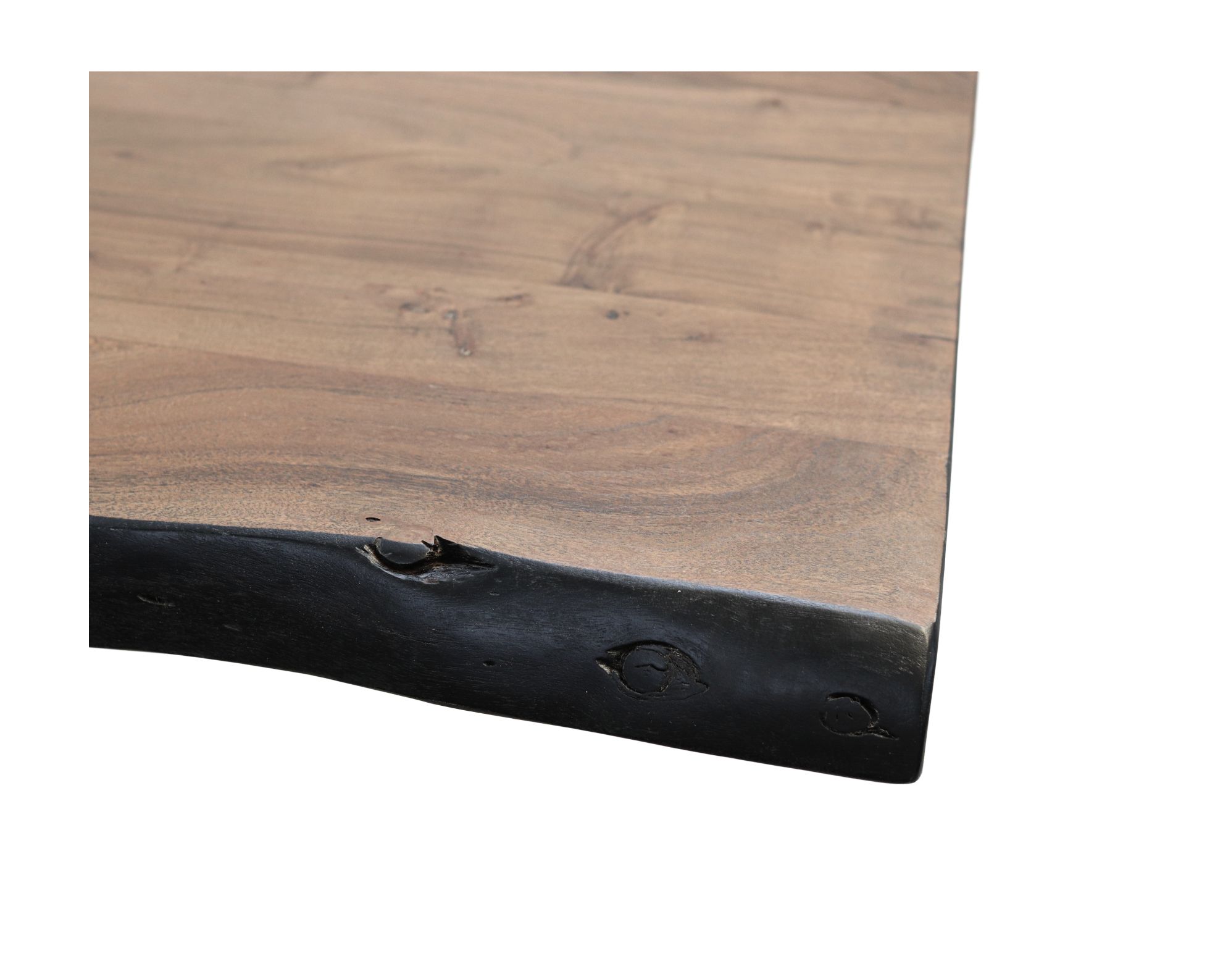 Rechthoekig tafelblad - 220x100x5 - Walnoot bruin - Acaciahout